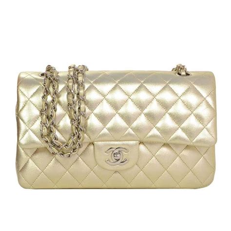 chanel purse gold